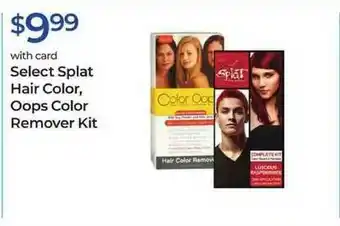 Select Splat Hair Color, Oops Color Remover Kit
