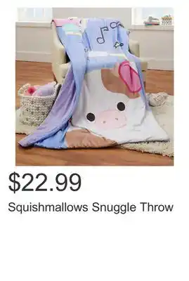 Costco Squishmallows Snuggle Throw offer