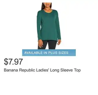 Costco Banana Republic Ladies' Long Sleeve Top offer