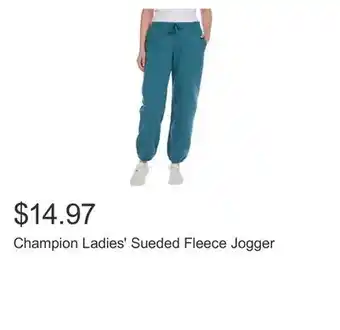 Costco Champion Ladies' Sueded Fleece Jogger offer