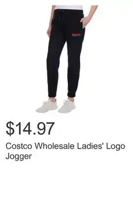 Costco Costco Wholesale Ladies' Logo Jogger offer