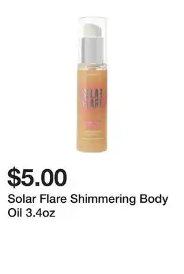 Five Below Solar Flare Shimmering Body Oil 3.4oz offer