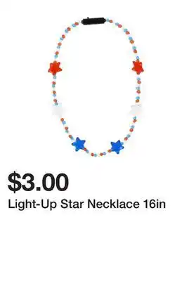 Five Below Light-Up Star Necklace 16in offer