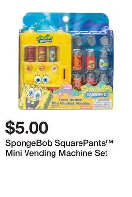 Five Below SpongeBob SquarePants Mini Vending Machine Set offer
