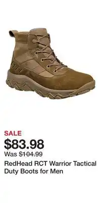 Cabela's RedHead RCT Warrior Tactical Duty Boots for Men offer