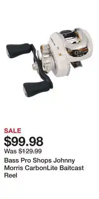 Cabela's Bass Pro Shops Johnny Morris CarbonLite Baitcast Reel offer