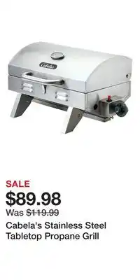 Cabela's Cabela's Stainless Steel Tabletop Propane Grill offer