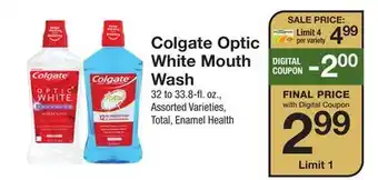 The Fresh Grocer Optic White Mouth Wash offer