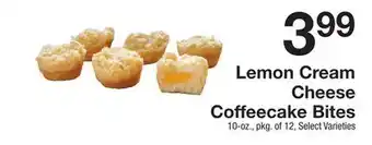 The Fresh Grocer Lemon Cream Cheese Coffeecake Bites offer