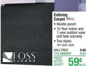 Menards Foss Enticing Gunmetal Indoor/Outdoor Carpet 12 ft. Wide offer