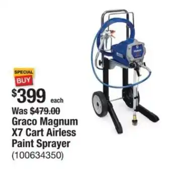 The Home Depot Graco Magnum X7 Cart Airless Paint Sprayer offer