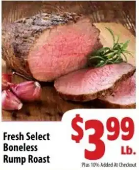 Mac's Market Fresh Select Boneless Rump Roast offer