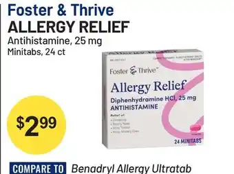 Health Mart Foster & Thrive ALLERGY RELIEF offer