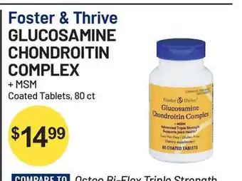 Health Mart Foster & Thrive GLUCOSAMINE CHONDROITIN COMPLEX offer