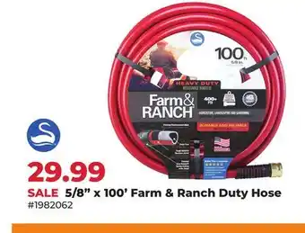 Runnings 5/8 x 100' Farm & Ranch Duty Hose offer