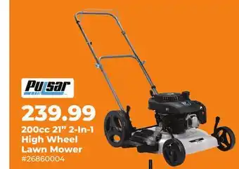 Runnings Pulsar 200cc 21 2-In-1 High Wheel Lawn Mower offer