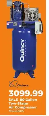 Runnings Quincy 80 Gallon Two-Stage Air Compressor offer