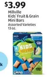 Aldi Millville Kids' Fruit & Grain offer