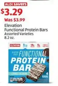 Aldi Elevation Functional Protein Bars offer