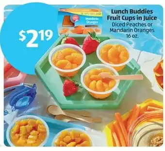 Aldi Lunch Buddies Fruit Cups in Juice offer