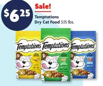 Family Dollar Temptations Dry Cat Food offer