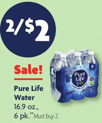 Family Dollar Pure Life Water offer