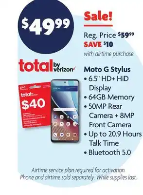 Family Dollar Moto G Stylus offer