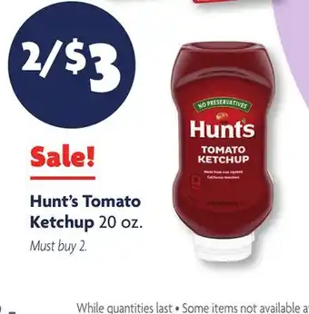 Family Dollar Hunt's Tomato Ketchup offer