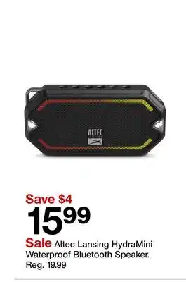 Target Altec Lansing HydraMini Waterproof Bluetooth Speaker offer