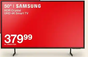 Target SAMSUNG 50 HDR Crystal UHD 4K Smart TV offer