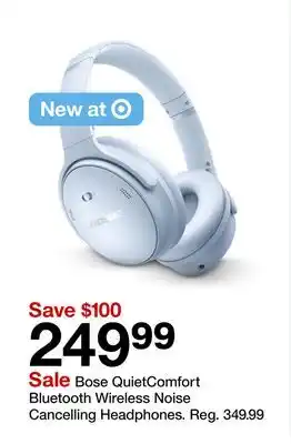 Target Bose QuietComfort Bluetooth Wireless Noise Cancelling Headphones offer