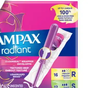 Target Tampax Radiant 28-ct offer