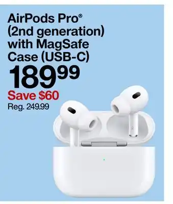 Target AirPods Pro (2nd generation) with MagSafe Case (USB-C) offer