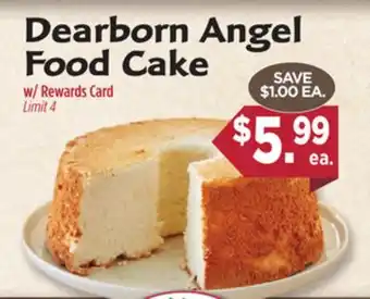 Dearborn Market Dearborn Angel Food Cake offer