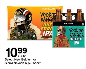 Target Select New Belgium or Sierra Nevada 6-pk. beer offer
