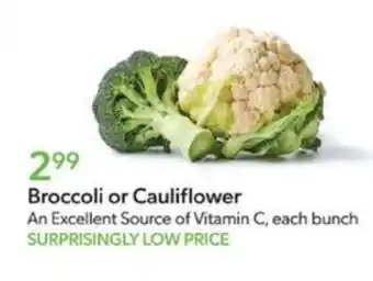 Publix Broccoli or Cauliflower offer