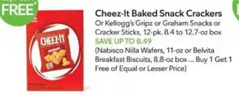 Publix Cheez-It Baked Snack Crackers offer