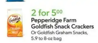 Publix Pepperidge Farm Goldfish Snack Crackers offer