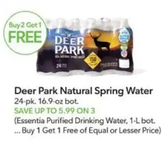 Publix Deer Park Natural Spring Water offer