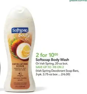 Publix Softsoap Body Wash offer