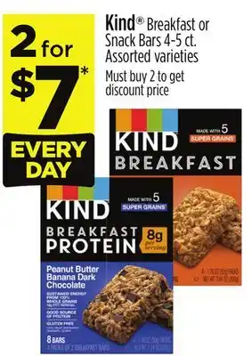 Dollar General Kind Breakfast or Snack Bars offer