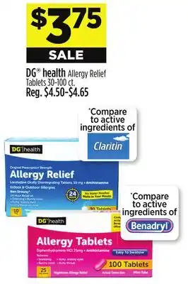 Dollar General DG health offer