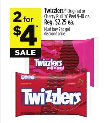 Dollar General Twizzlers Original or Cherry Pull 'n' Peel offer