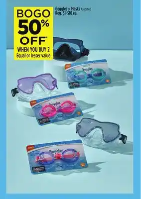 Dollar General Goggles or Masks offer