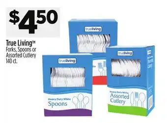 Dollar General True Living Forks, Spoons or Assorted Cutlery offer