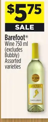 Dollar General Barefoot Wine offer