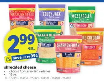 Lidl shredded cheese offer
