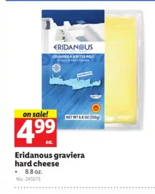 Lidl Eridanous graviera hard cheese offer
