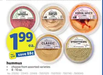 Lidl hummus offer