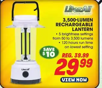Big 5 LitezAll 3500-Lumen Rechargeable Lantern offer